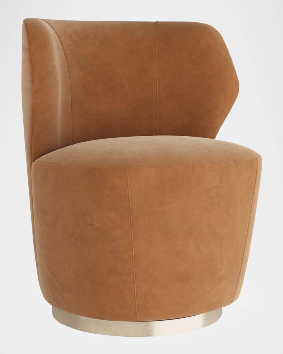 Poppy Velvet Swivel Chair